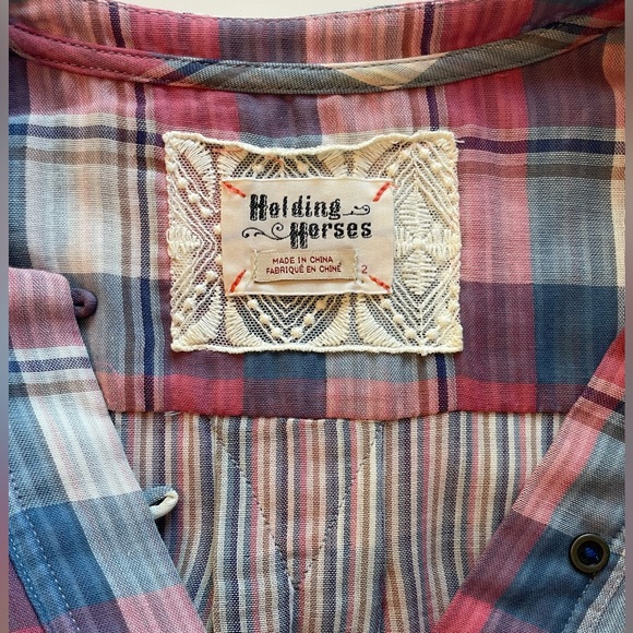 NWOT Anthropologie Holding Horses Hi-Low Tunic / size 2 - Picture 5 of 8